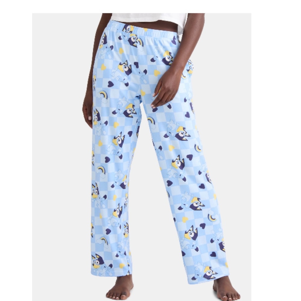 Bluey Women’s LT Blue Sleep Lounge Pajama Pants 2X NWT